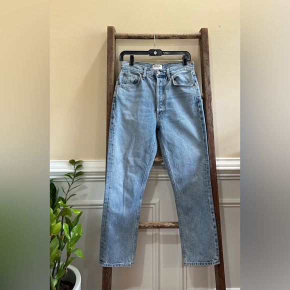 Agolde High Rise Straight Crop - Picture 2 of 5